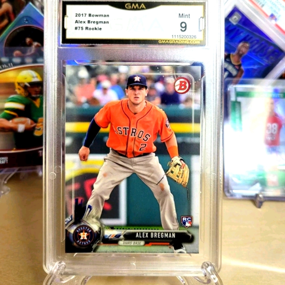 📈 Alex Bregman 2017 Bowman GMA 9 MNT Rookie Card